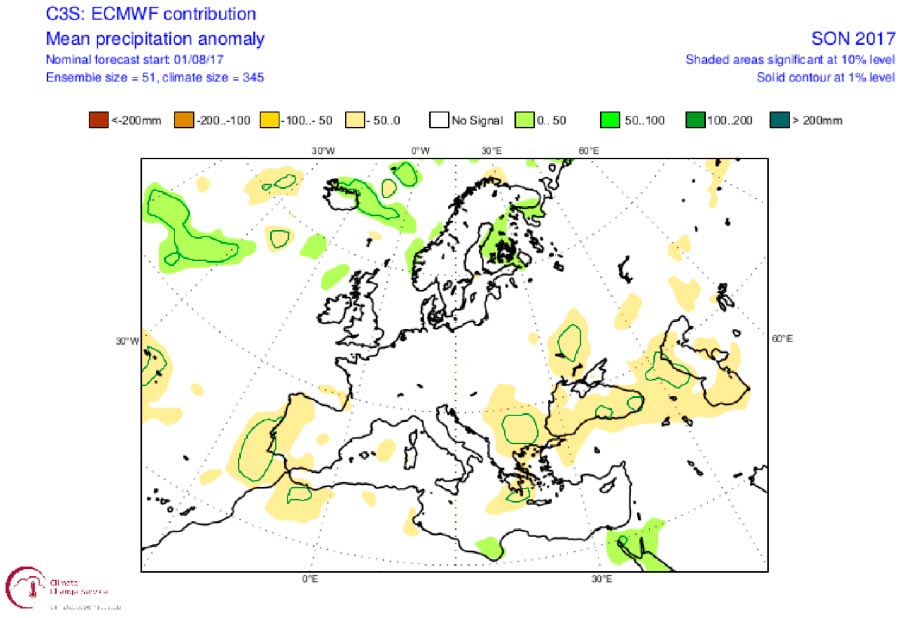 Precipitation anomaly