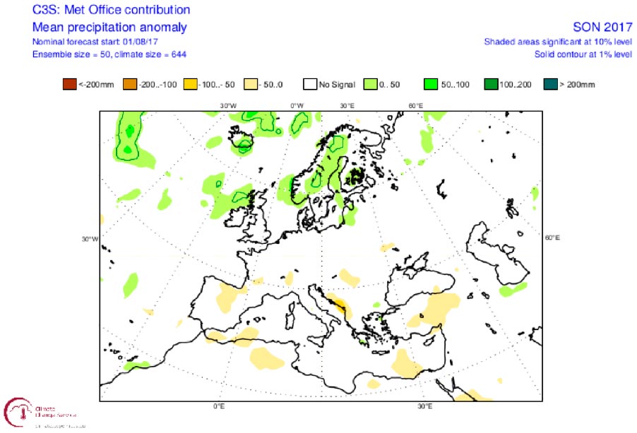 Precipitation anomaly