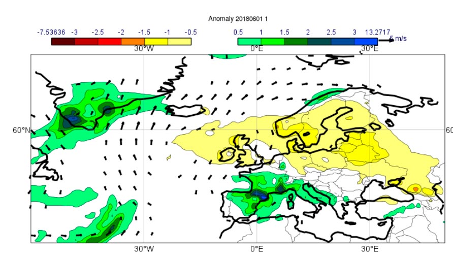 ECMWF monthly precipitation