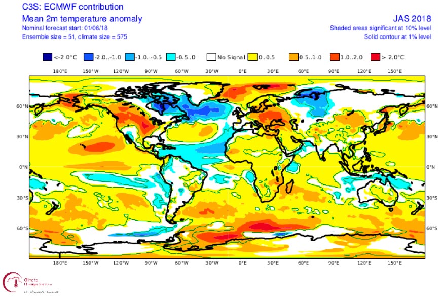 The UK MetOffice forecast predicted a weak La Nina