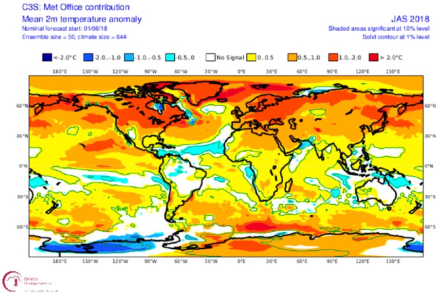 The UK MetOffice forecast predicted a weak La Nina