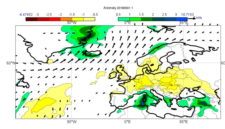 ECMWF monthly precipitation