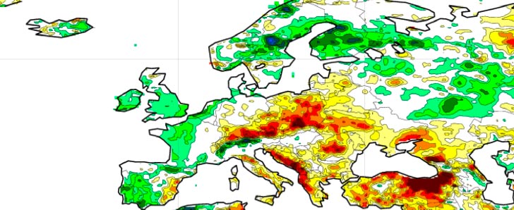 Normalised anomaly soil moisture 0-1m