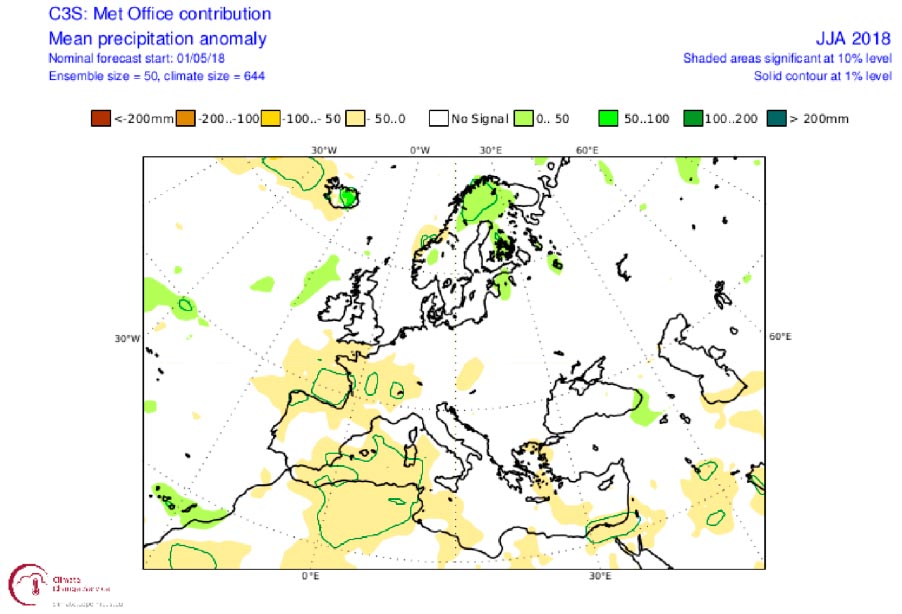 Precipitation anomaly