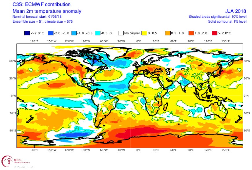 The UK MetOffice forecast predicted a weak La Nina