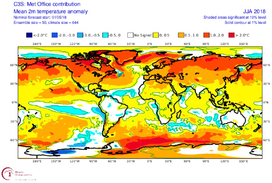 The UK MetOffice forecast predicted a weak La Nina