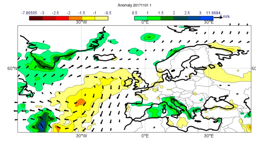 ECMWF monthly precipitation