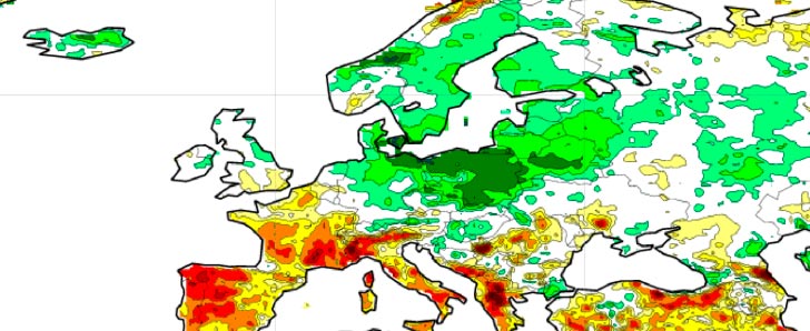 Normalised anomaly soil moisture 0-1m